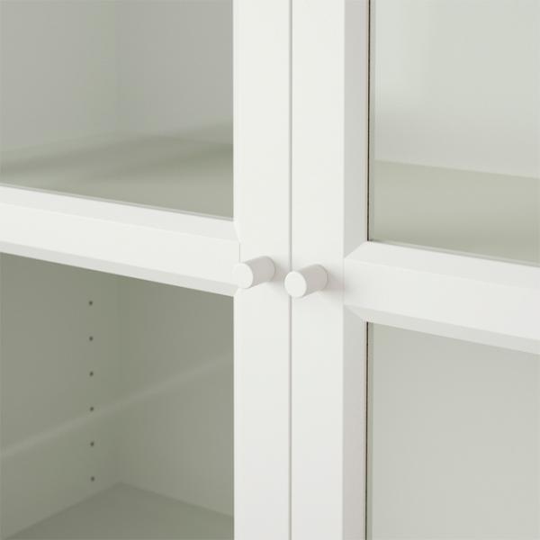Шкаф Ikea Billy/Oxberg 202 x 120 x 30см / Стекло / White photo 2 Шкаф Ikea Billy/Oxberg 202 x 120 x 30см / Стекло / White photo 2