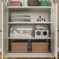 Шкаф для прихожей Ikea Hauga ДСП / White photo 4