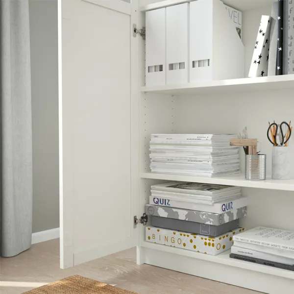 Шкаф Ikea Billy/Oxberg 202 x 160 x 30см / МДФ / White photo 5 Шкаф Ikea Billy/Oxberg 202 x 160 x 30см / МДФ / White photo 5