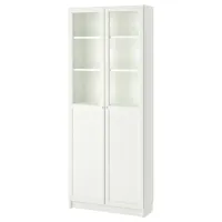 Dulap Ikea Billy  202 x 80 x 30 / Sticlă / White