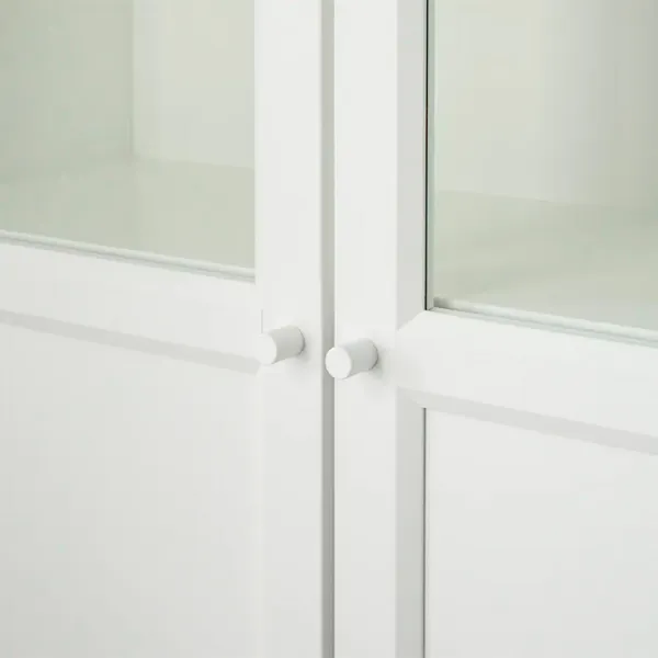 Dulap Ikea Billy  202 x 80 x 30 / Sticlă / White photo 5