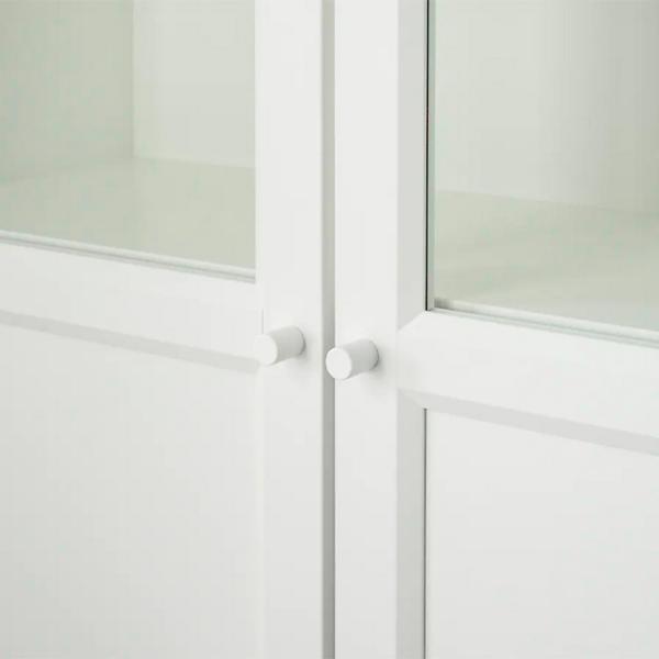 Dulap Ikea Billy  202 x 80 x 30 / Sticlă / White photo 5
