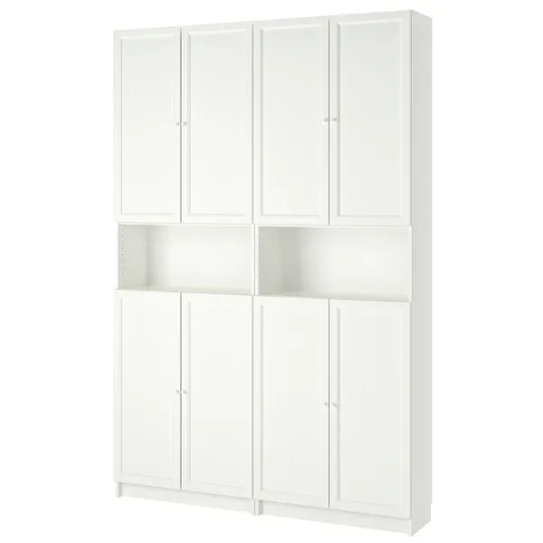 Dulap Ikea Billy/Oxberg 237 x 160 x 30 / MDF / White photo 1