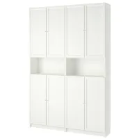 Шкаф Ikea Billy/Oxberg 237 x 160 x 30см / МДФ / White