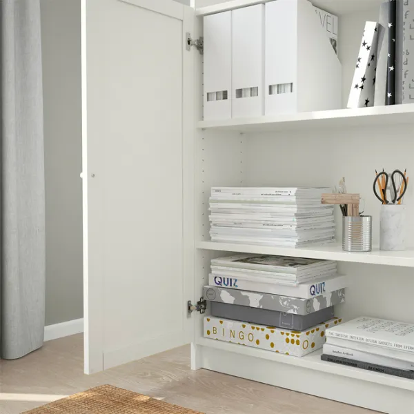 Dulap Ikea Billy/Oxberg 237 x 160 x 30 / MDF / White photo 2