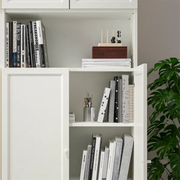 Dulap Ikea Billy/Oxberg 237 x 160 x 30 / MDF / White photo 3