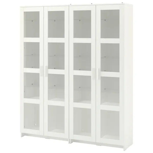 Dulap Ikea Brimnes 190 x 160 x 35 / Sticlă / White photo 1