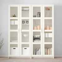 Dulap Ikea Brimnes 190 x 160 x 35 / Sticlă / White photo 2