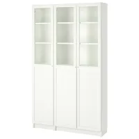 Dulap Ikea Billy/Oxberg 202 x 120 x 30 / Sticlă / White