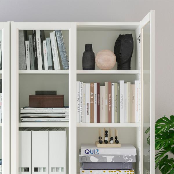 Шкаф Ikea Billy/Oxberg 202 x 120 x 30см / Стекло / White photo 5 Шкаф Ikea Billy/Oxberg 202 x 120 x 30см / Стекло / White photo 5