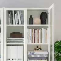 Dulap Ikea Billy/Oxberg 202 x 120 x 30 / Sticlă / White photo 5