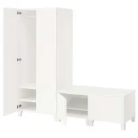 Шкаф для прихожей Ikea Platsa/Fonnes ДСП / White