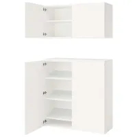 Шкаф для прихожей Ikea Platsa/Fonnes ДСП / White