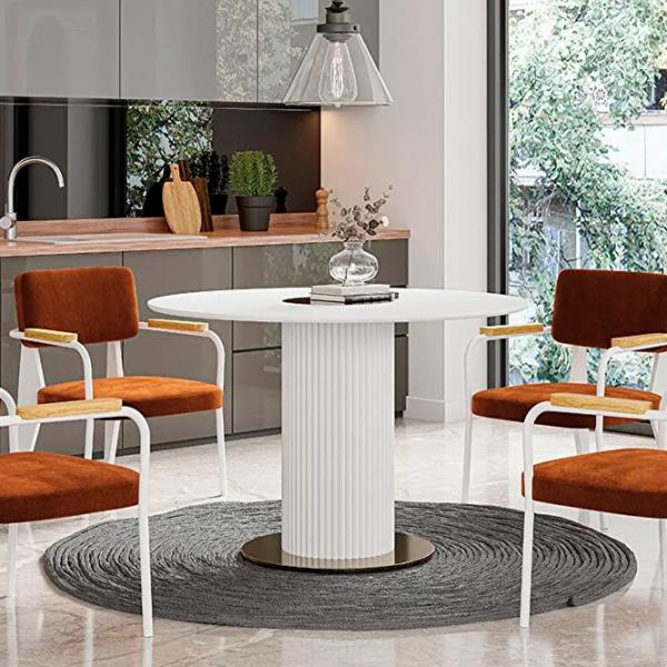 Кухонный стол зафиксированный Dogtas ARONA ДСП/ Белый photo 5