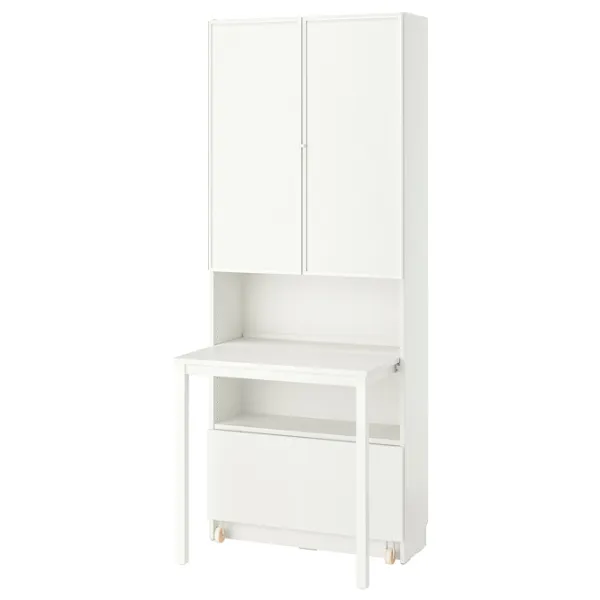 Шкаф Ikea Billy/Hogbo 202 x 80 x 84см / МДФ / White photo 1