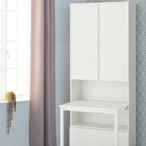 Шкаф Ikea Billy/Hogbo 202 x 80 x 84см / МДФ / White photo 2