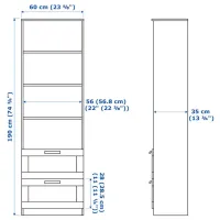 Шкаф Ikea Brimnes 190 x 60 x 35см / МДФ / White photo 2