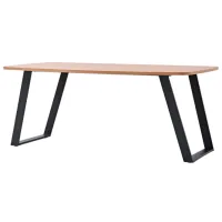 Кухонный стол зафиксированный Dogtas Solid ДСП/ Коричневый