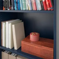 Шкаф Ikea Skruvby 140 x 130 x 38см / МДФ / Синий photo 3