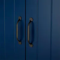 Шкаф Ikea Skruvby 140 x 130 x 38см / МДФ / Синий photo 6