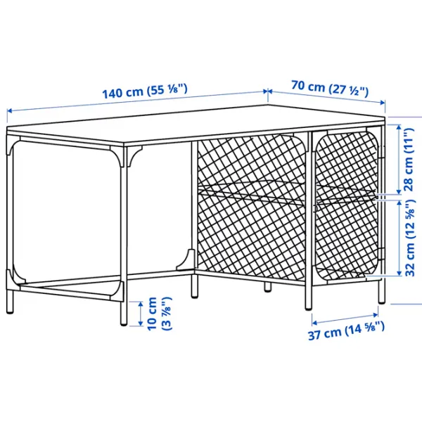 Masă de birou Ikea Fjallbo PAL/ Brown photo 6