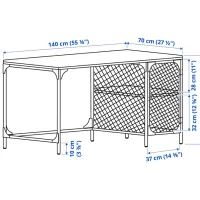 Офисный стол Ikea Fjallbo ДСП/ Коричневый photo 6