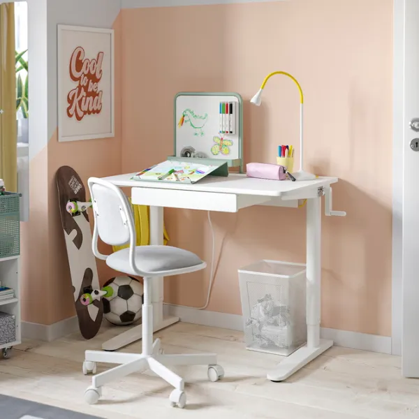 Masă de birou Ikea Relatera PAL/ White photo 3