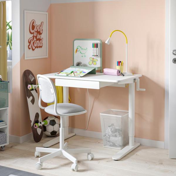 Masă de birou Ikea Relatera PAL/ White photo 3