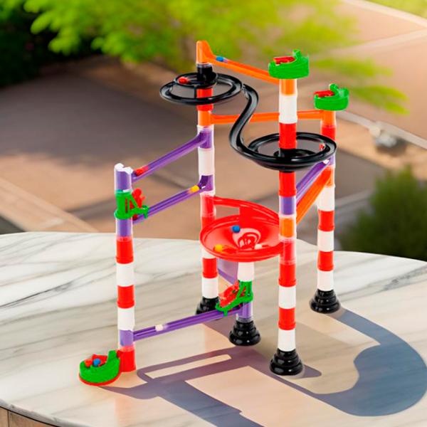 Pistă pentru bile Quercetti Marble Run Vortex 6538  / / Green Red photo 8