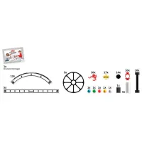Pistă pentru bile Quercetti Roller Coaster Compact Rail 6429 / / Yellow Gray photo 2