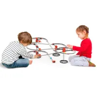 Pistă pentru bile Quercetti Roller Coaster Compact Rail 6429 / / Yellow Gray photo 3