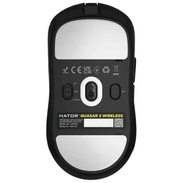 Mouse Hator Quasar 3 Bluetooth, USB / Black photo 6 Mouse Hator Quasar 3 Bluetooth, USB / Black photo 6