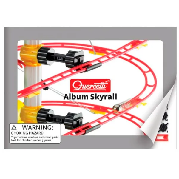 Pistă pentru bile Quercetti Skyrail Roller Coaster 6430   / / Yellow Red photo 2