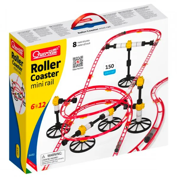 Pistă pentru bile Quercetti Skyrail Roller Coaster 6430   / / Yellow Red photo 3