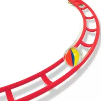 Pistă pentru bile Quercetti Skyrail Roller Coaster 6430 / / Yellow Red photo 5