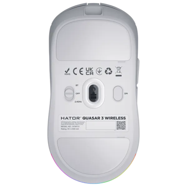 Mouse Hator Quasar 3 USB / White photo 6 Mouse Hator Quasar 3 USB / White photo 6