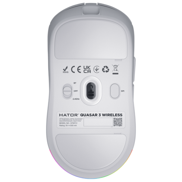 Mouse Hator Quasar 3 USB / White photo 6 Mouse Hator Quasar 3 USB / White photo 6