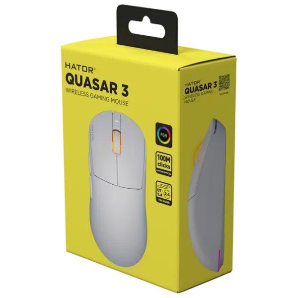 Mouse Hator Quasar 3 USB / White photo 7 Mouse Hator Quasar 3 USB / White photo 7