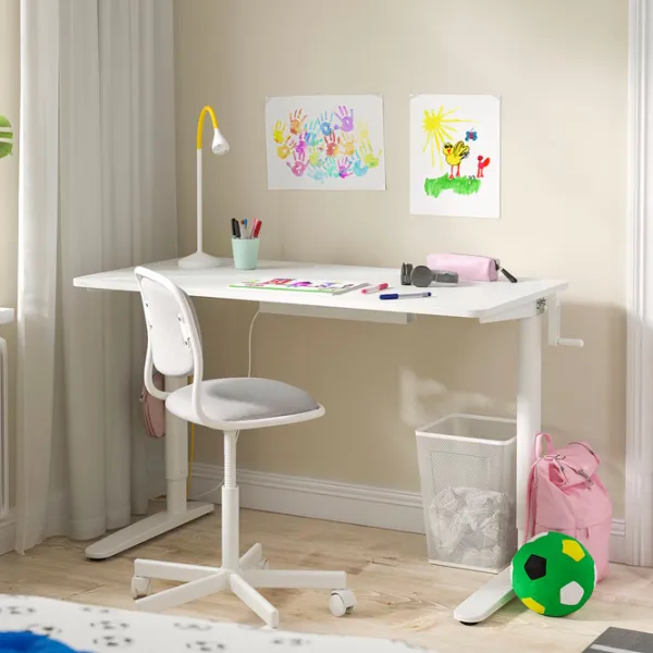 Masă de birou Ikea Relatera PAL/ White photo 2