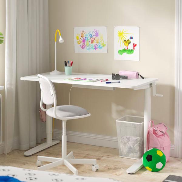 Masă de birou Ikea Relatera PAL/ White photo 2