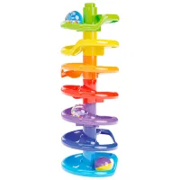 Pistă pentru bile Quercetti Spiral Tower 6501 / / Transparent Multicolor photo 3