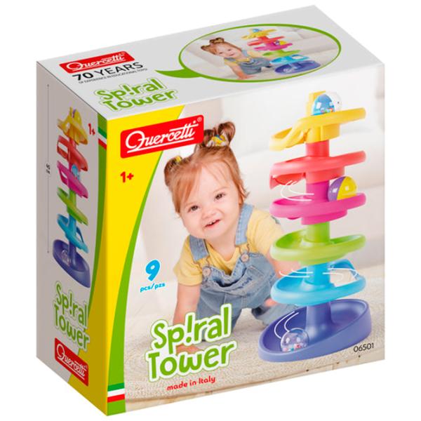 Pistă pentru bile Quercetti Spiral Tower 6501  / / Transparent Multicolor photo 6