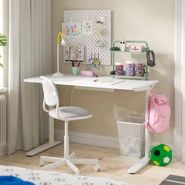 Masă de birou Ikea Relatera PAL/ White photo 2