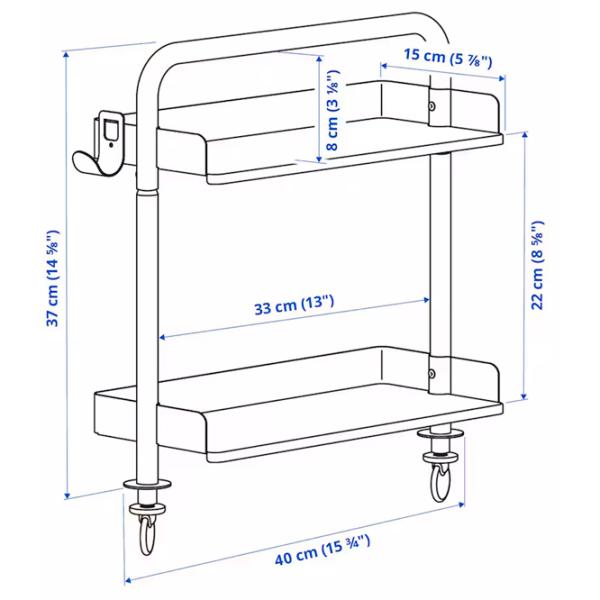 Masă de birou Ikea Relatera PAL/ White photo 5