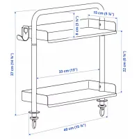 Masă de birou Ikea Relatera PAL/ White photo 5