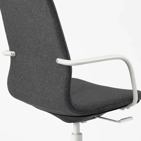 Fotoliu de birou Ikea Langfjall Poliester/ Dark Gray White photo 3