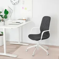 Офисное кресло Ikea Langfjall Полиэстер/ Тёмно-серый White photo 7