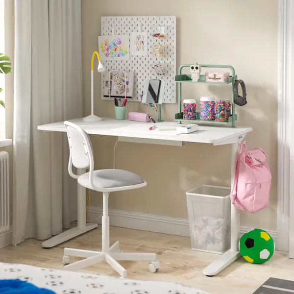 Masă de birou Ikea Relatera PAL/ White photo 2