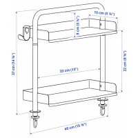 Masă de birou Ikea Relatera PAL/ White photo 5