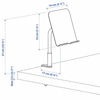 Masă de birou Ikea Relatera PAL/ White photo 7
